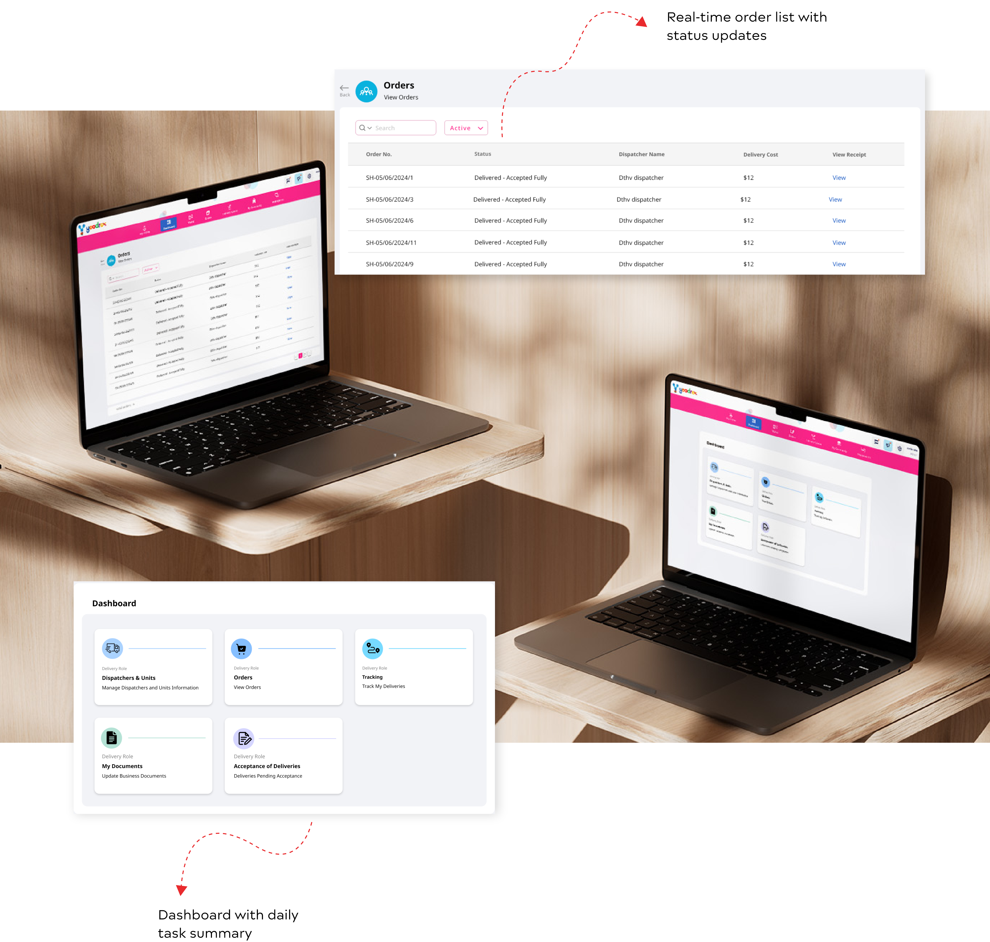Delivery Agent Screenshot