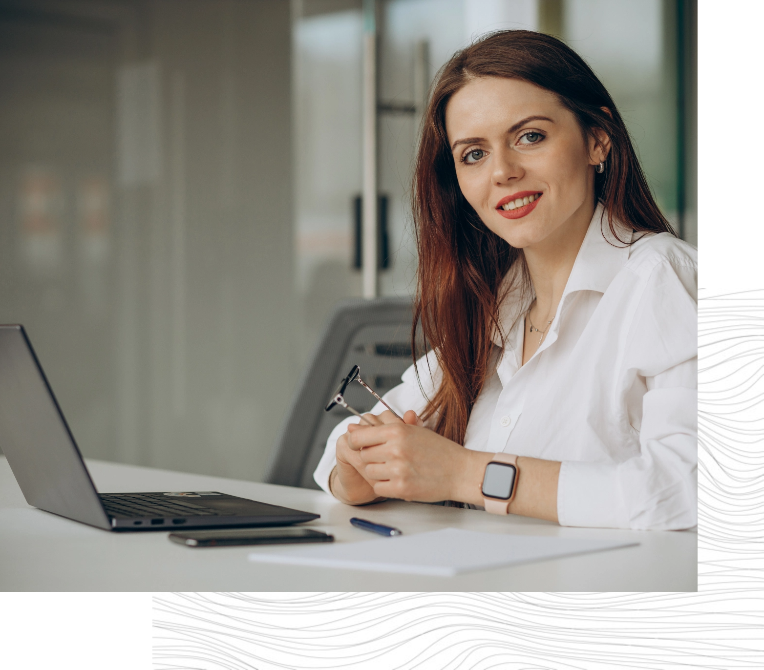 Person working on a computer